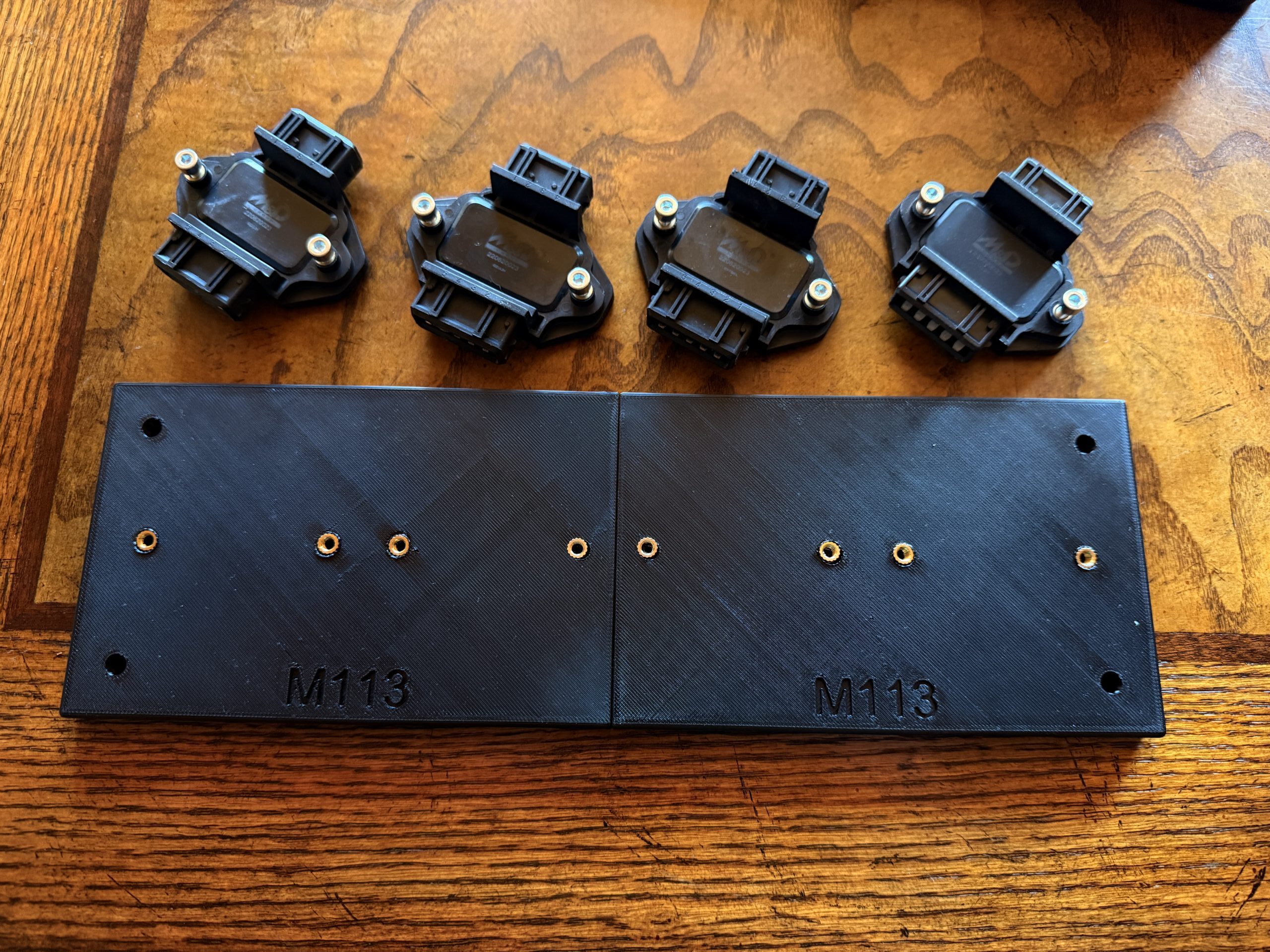 3D Prinditud süütemoodulite alus